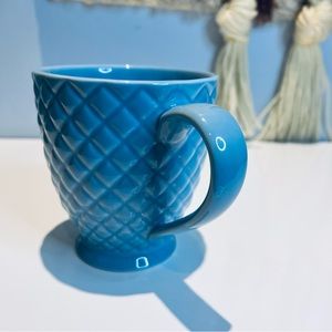 Starbucks Blue Mug 2006 Diamond Pattern